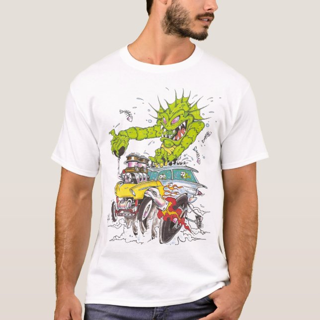 T-shirt Créature de la lagune de graisse (Devant)