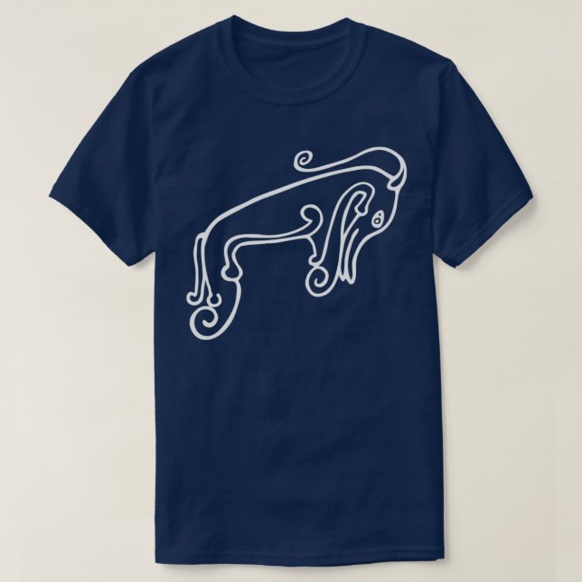 T-shirt Créature de la mer Pictish 2 (Design devant)