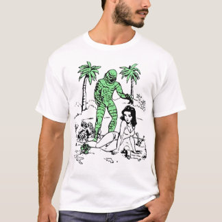 T-shirt Créature De L'Encre Lagon Noir Haute Qualité