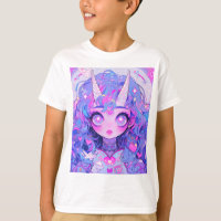 Créature de licorne magique de fantasy Anime Fille
