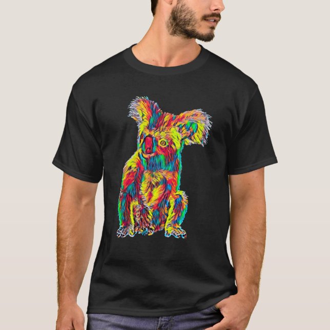 T-shirt Créature de mouvement lent de l'Australie d'ours (Devant)