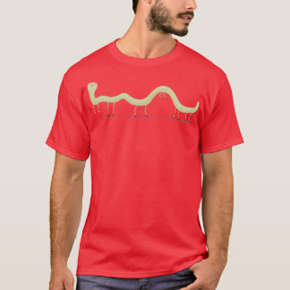 T-shirt Créature de vers hérités avec un clochard