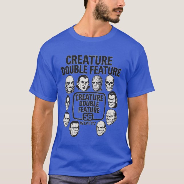 T-shirt Creature double feature (Devant)