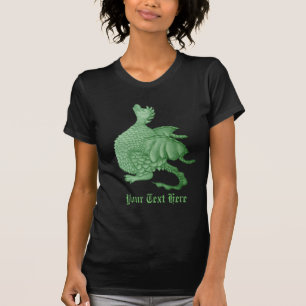 T-shirt créature imaginaire mythique dragon vert mignon