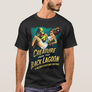 T-shirt Créature Lagon Noir