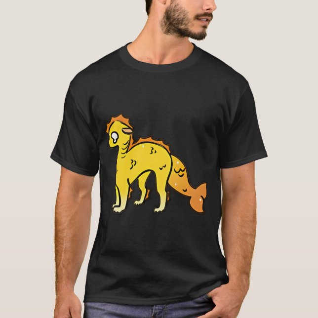 T-shirt Créature marine timide (Devant)