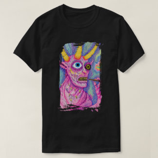 T-shirt Creature with horns and something in its mouth