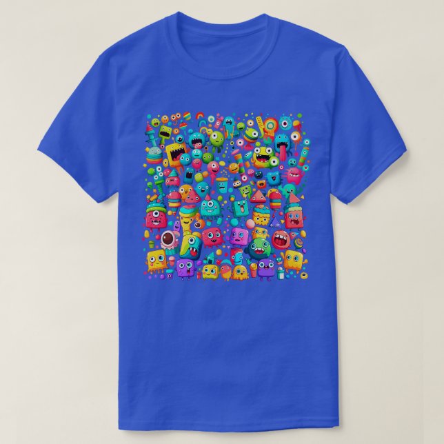 T-shirt créatures amusantes (Design devant)
