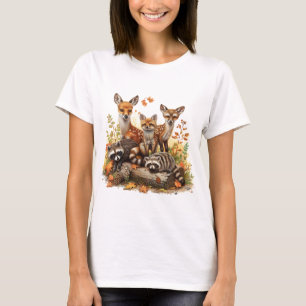 T-shirt Créatures des bois, automne