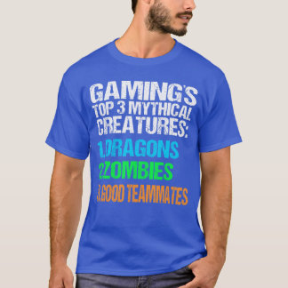 T-shirt Créatures mythiques de jeu Dragons Zombies Goodeam