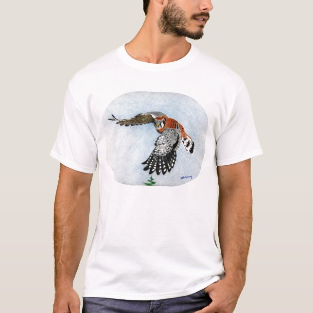 T-shirt crécerelle américaine (Devant)