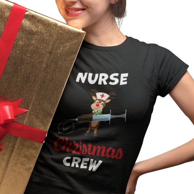T-shirt Crèche de seringue de flocon de neige de l'équipag (Créateur téléchargé)