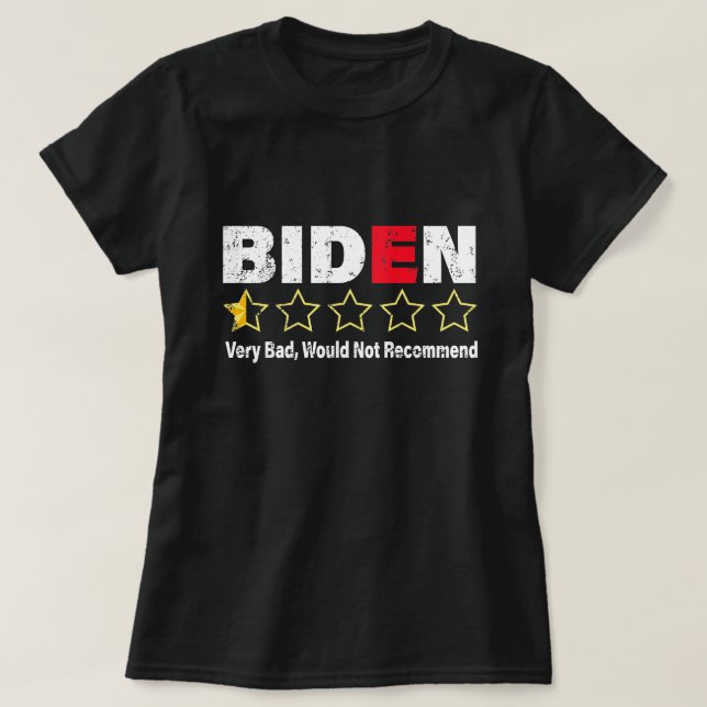 T-shirt Crédit républicain anti-Joe Biden Very Bad One Sta (Design devant)
