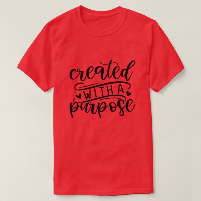 T-shirt créé dans un but (Design devant)