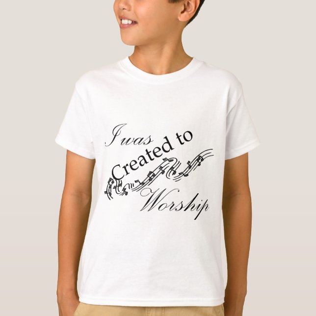 T-shirt Créé pour adorer (Devant)