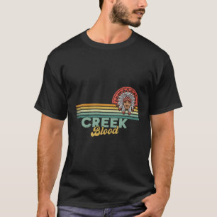T-shirt Creek Blood Sun Indian American Heure