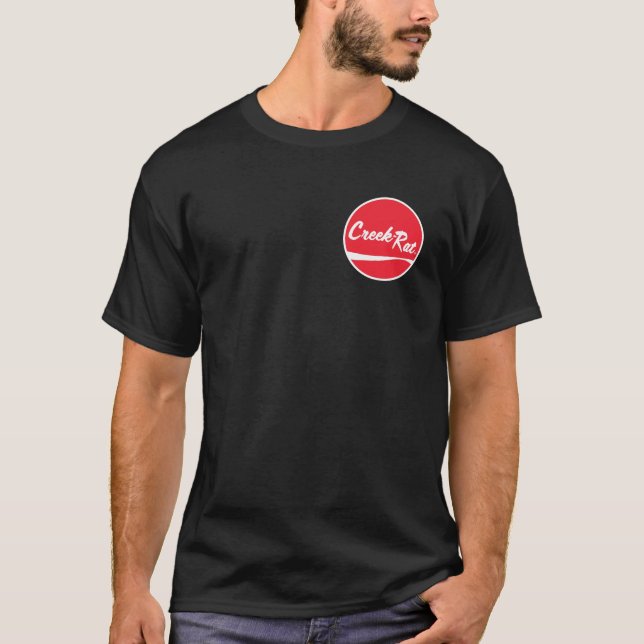 T-shirt Creek Rat | The CreekRat Co. | Red Dot Logo (Devant)