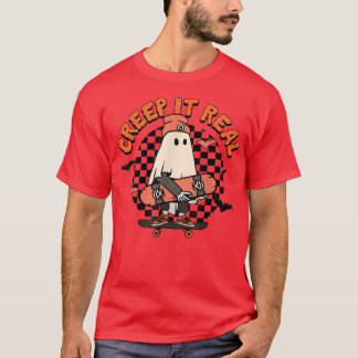 T-shirt Creep It Real Ghost Halloween suer Sucks Skele