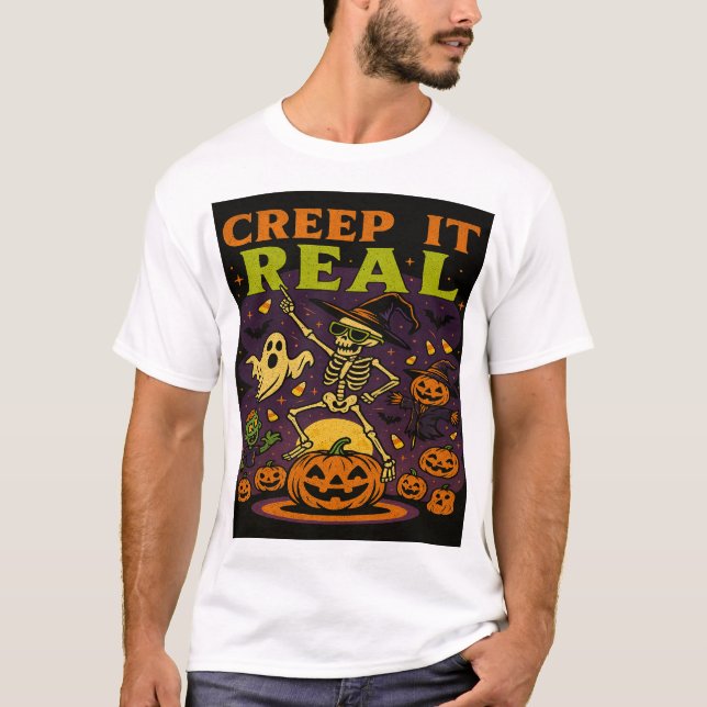 T-shirt Creep It Real Halloween Tee - Libérez votre Éffray (Devant)
