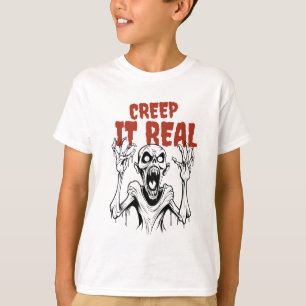 T-shirt CREEP IT REAL : Horreur rétro Halloween esthétique