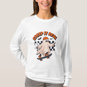 T-shirt "Creep It Real : Skater Ghost"