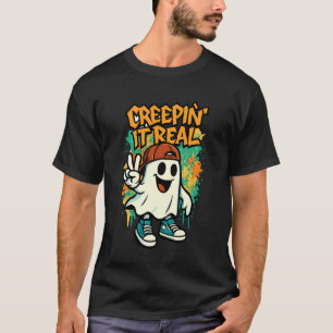 T-shirt Creepin' IT Real - Drôle de Fantôme d'Halloween