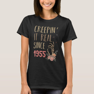 T-shirt Creepin It Real Halloween Retro 1955 Holiday Spook