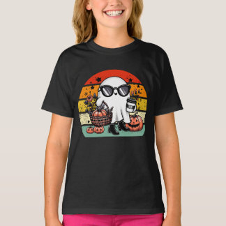 T-shirt Creepy Funny Halloween Casual Ghost  