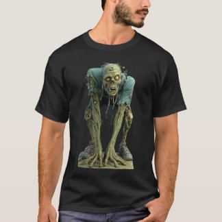 T-shirt Creepy Zombie Undead Horror Halloween Scary Monste