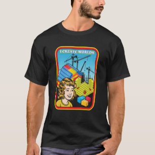 T-shirt Créer Mondes Ingénieur Maître Construction