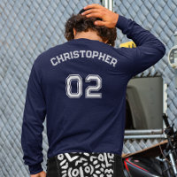 Créer Nom du joueur Numéro Jersey Mens Long Sleeve