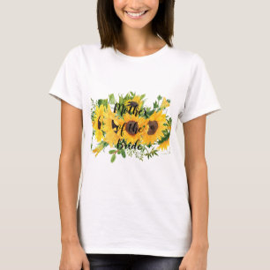 T-shirt Créer son propre tournesol cadeau de fête nuptiale
