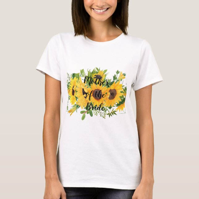 T-shirt Créer son propre tournesol cadeau de fête nuptiale (Devant)