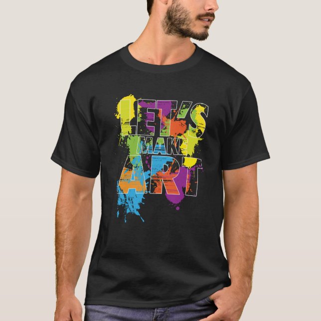T-shirt Créer un art (Devant)