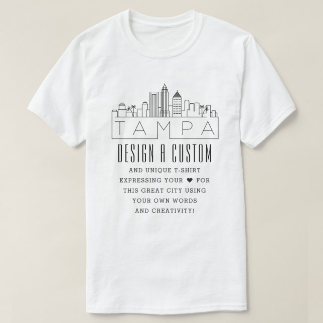 T-shirt Créer Un Tampa Personnalisé, Sur Le Thème De La Fl (Design devant)