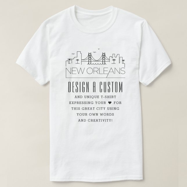 T-shirt Créer Une Louisiane Personnalisée Sur Le Thème De  (Design devant)