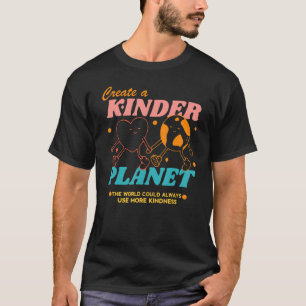 T-shirt Créer Une Planète Kinder Jour des terres esthétiqu