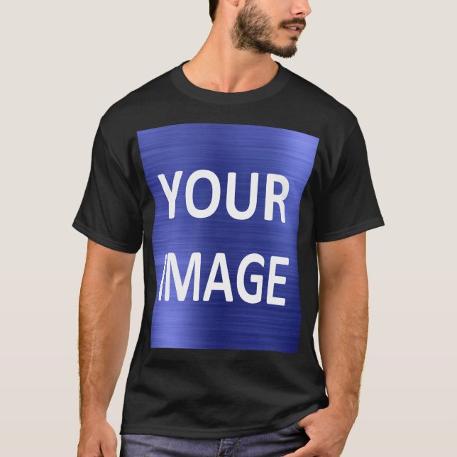 T-shirt Créer votre propre homme noir (Devant)