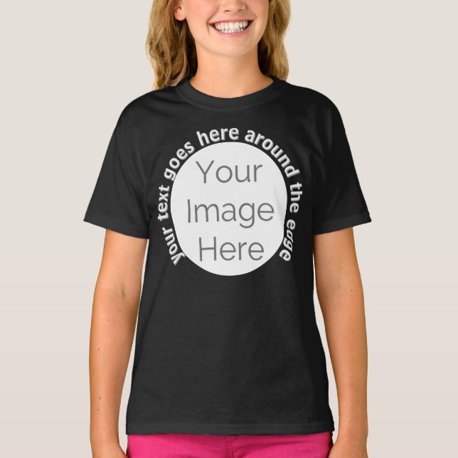 T-shirt créer votre propre photo texte personnalisé enfant (Devant)