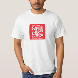 T-shirt Créez instantanément votre propre code QR Rouge