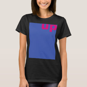 T-shirt Créez simplement "rectangle bleu vers le haut" + v