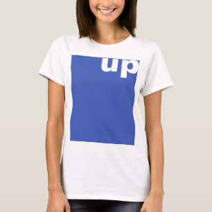 T-shirt Créez simplement "rectangle bleu vers le haut" + v