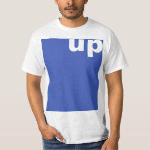 T-shirt Créez simplement "rectangle bleu vers le haut" + v