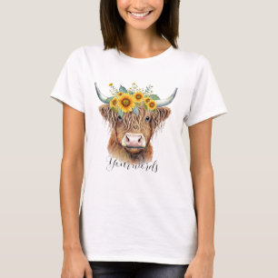 T-shirt Créez vos propres Fleurs sauvages et Bull des Spri