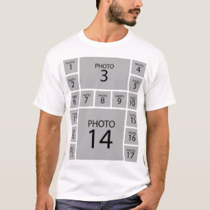 T-shirt Créez votre propre 17 PHOTO-COLLAGE personnalisée