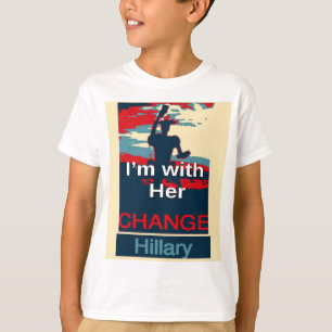 T-shirt Créez votre propre changement coloré Je suis avec 