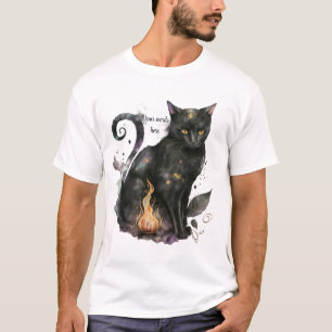 T-shirt Créez Votre Propre Chat Noir Magique