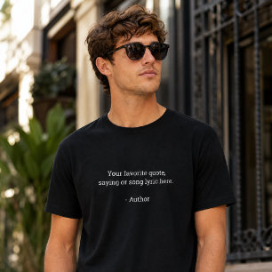 T-shirt Créez Votre Propre Citation Personnalisée