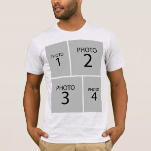 T-shirt Créez votre propre COLLAGE de 8 PHOTOS personnalis