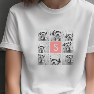 T-shirt Créez Votre Propre Collage Instagram Monogramme Pe